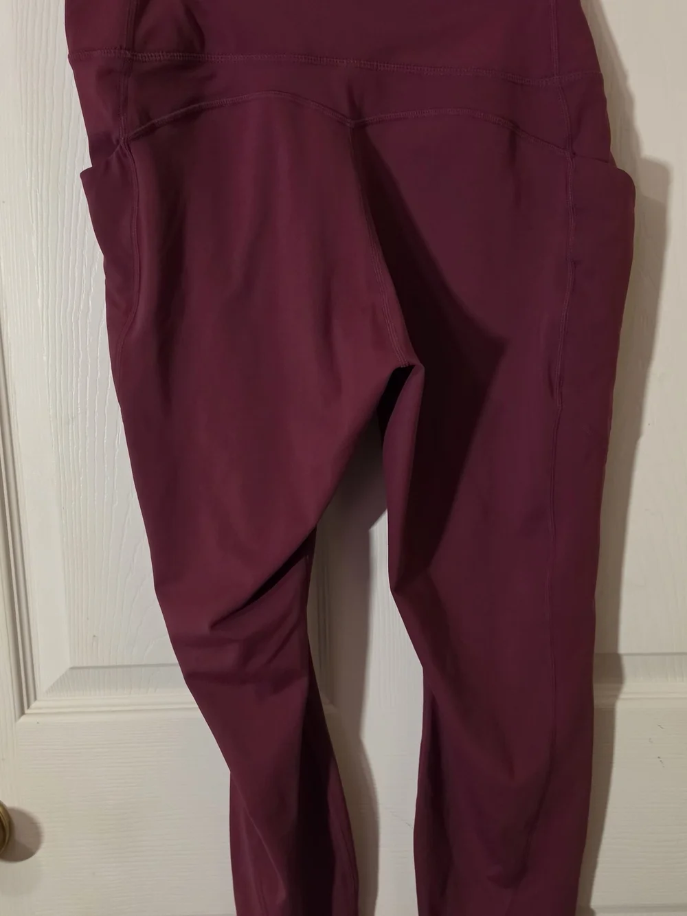 Fabletics Women's Burgundy Active Leggings, Sport,rs Bra & Tank Top Set